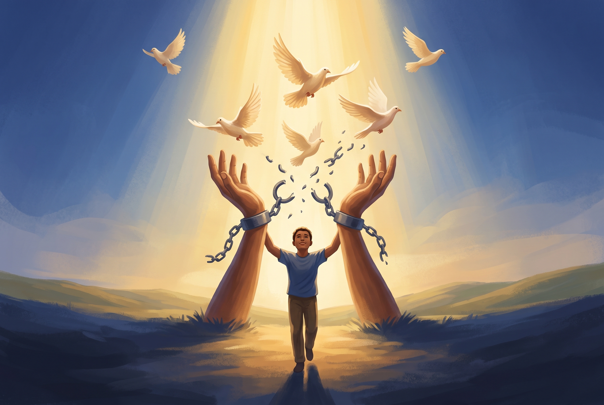 Broken chains and the Bible's promise of freedom from oppression